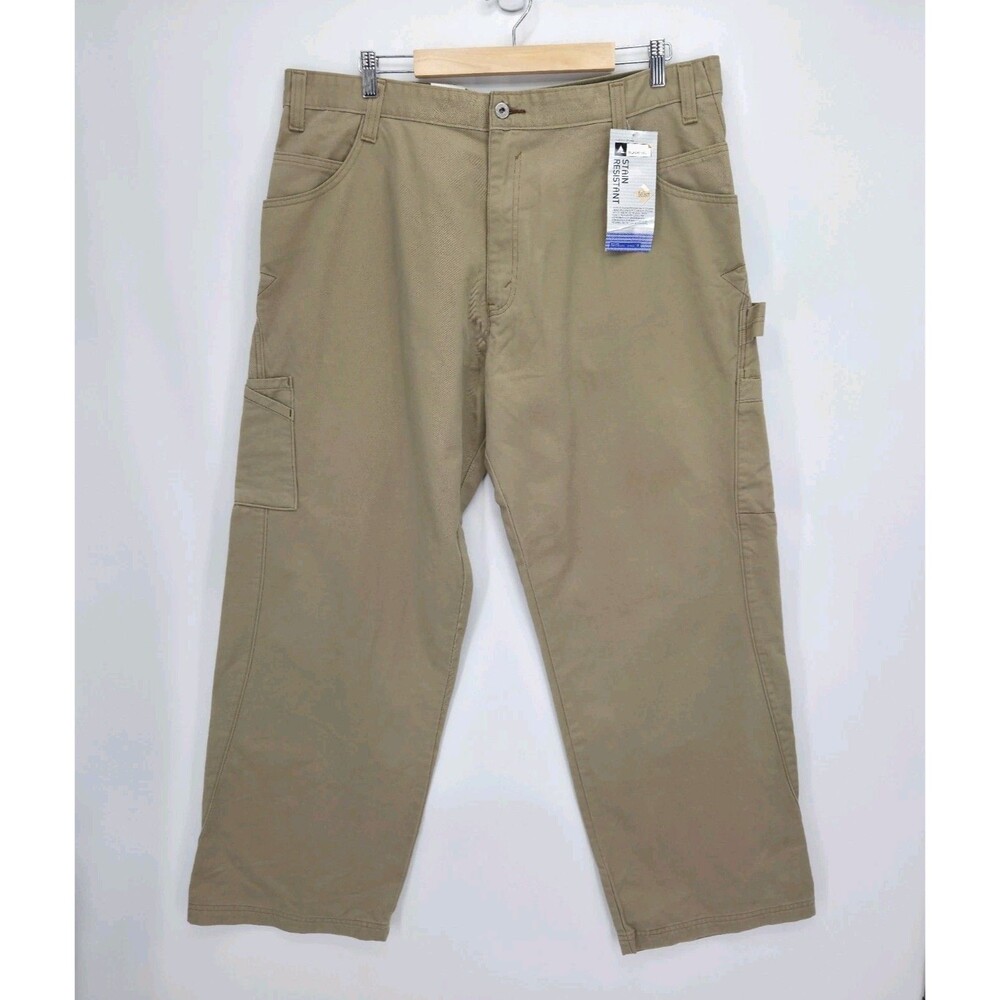 Vintage Deadstock Levis Silver Tab Carpenter Wide Leg Pants Khaki Size 38x30
